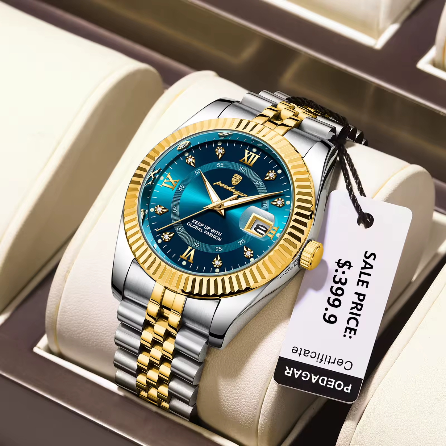 POEDAGAR marque de luxe homme montre-bracelet étanche lumineux Date hommes montre en acier inoxydable de haute qualité sport hommes montres à Quartz