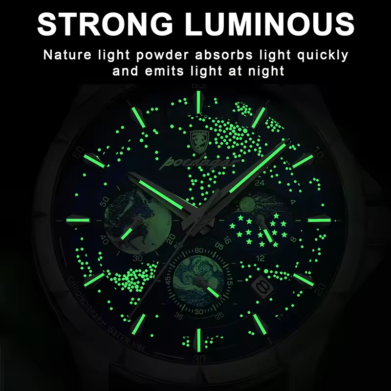 Montre POEDAGAR Ciel Étoilé – Élégance Cosmique et Performance Technique