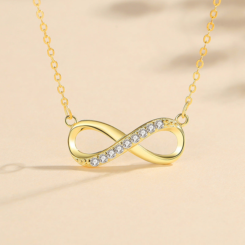 ♾️ Collier “Éternité Dorée” – L’élégance sans fin