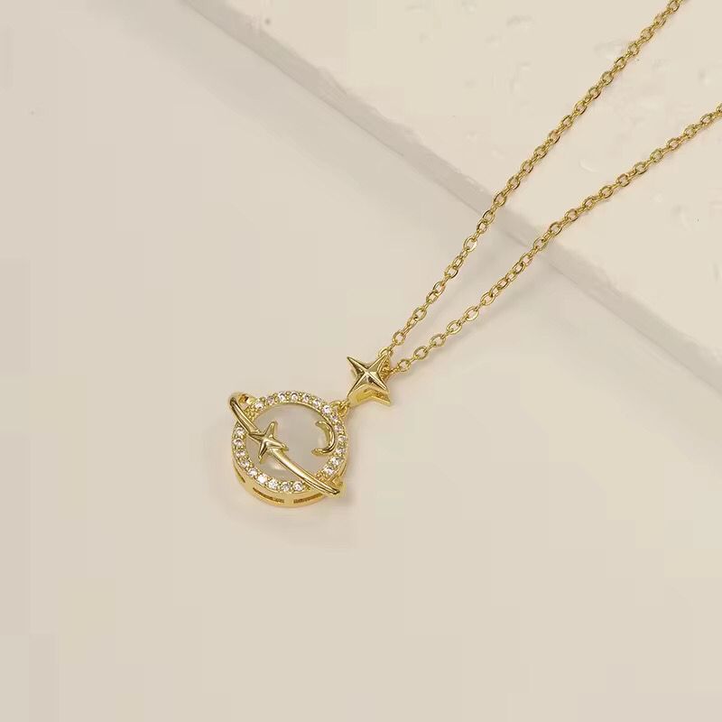 🌙✨ Collier Céleste en Acier Inoxydable