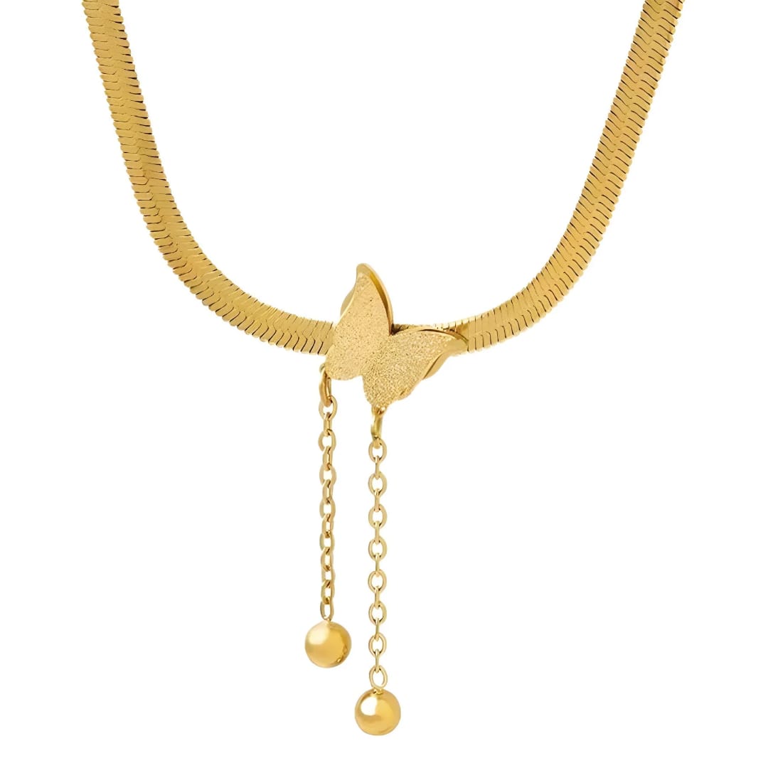 🦋 Élégance qui prend son envol/ Collier simple