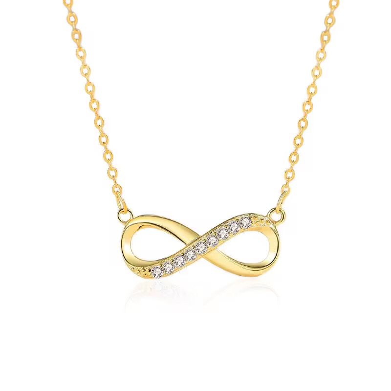 ♾️ Collier “Éternité Dorée” – L’élégance sans fin