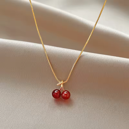 Ensemble collier et boucles d'oreilles pendentif couleur or pour femme, bijoux de mariage, cadeaux d'anniversaire, personnalité, rouge vin.