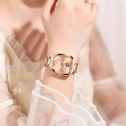 Poedagar 783 Montre à quartz de luxe pour femmes. Montres étanches en acier inoxydable de haute qualité pour femmes