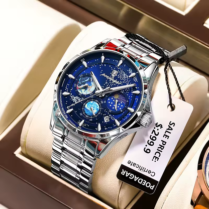 Montre POEDAGAR Ciel Étoilé – Élégance Cosmique et Performance Technique