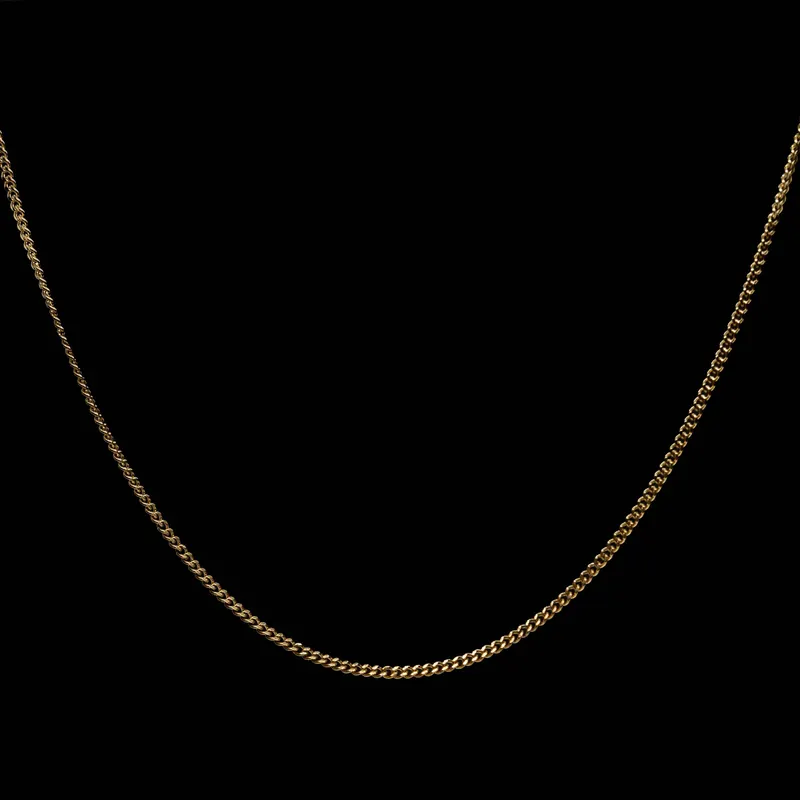 🔥 Collier Miami Cubain Diamond Cut – Unisexe – 3 mm plaqué or véritable 14K