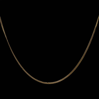 🔥 Collier Miami Cubain Diamond Cut – Unisexe – 3 mm plaqué or véritable 14K
