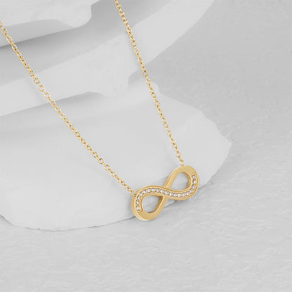♾️ Collier “Éternité Dorée” – L’élégance sans fin