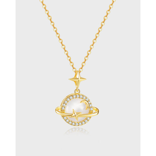 🌙✨ Collier Céleste en Acier Inoxydable