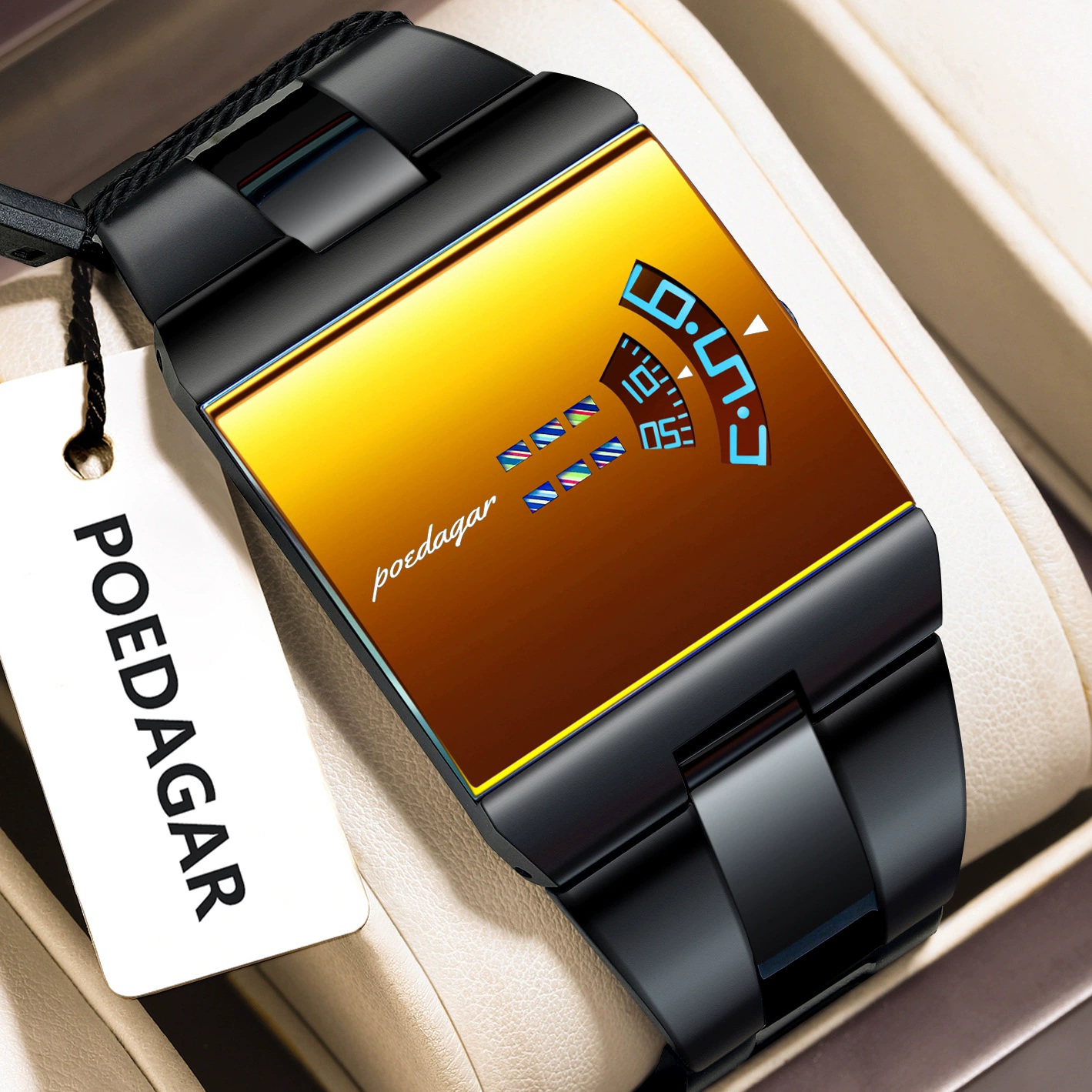 Montre Poedagar 857 pour hommes, nouveau modèle tendance, bracelet en acier inoxydable, étanche⭐⭐⭐⭐⭐