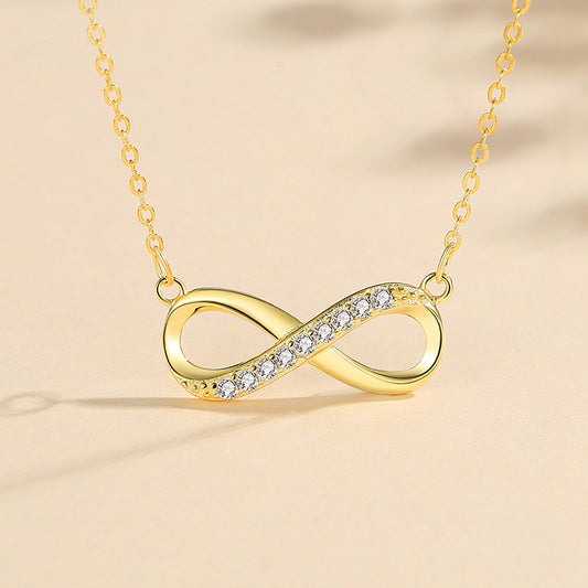 ♾️ Collier “Éternité Dorée” – L’élégance sans fin