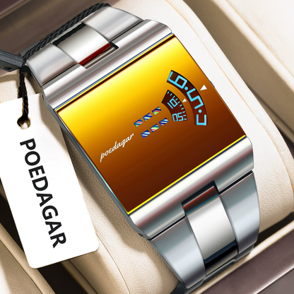 Montre Poedagar 857 pour hommes, nouveau modèle tendance, bracelet en acier inoxydable, étanche⭐⭐⭐⭐⭐