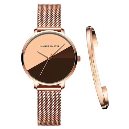✨ Élégance en Duo : Montre &amp; Bracelet Hannah Martin