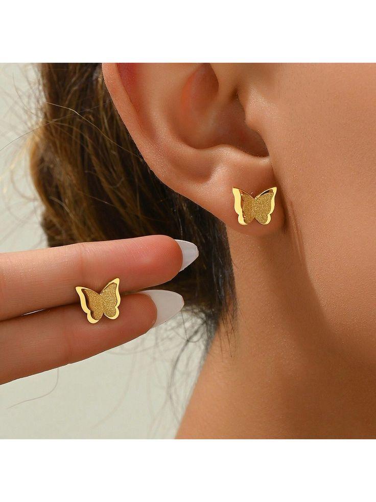 🦋 Élégance qui prend son envol/ Collier et boucles d'oreilles