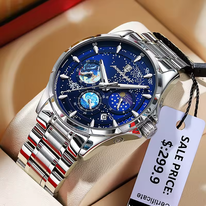 Montre POEDAGAR Ciel Étoilé – Élégance Cosmique et Performance Technique