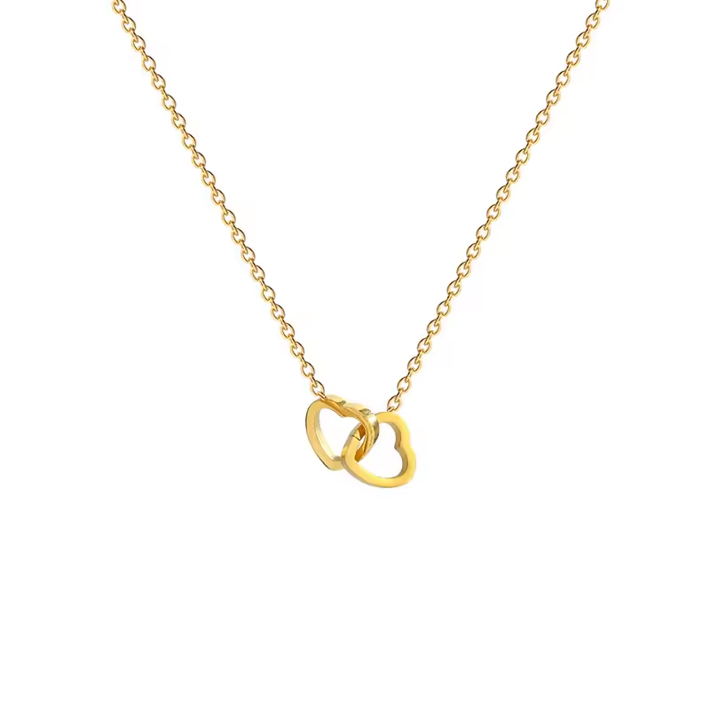 Deux cœurs entrelacés, symbole universel d’amour, d’unité et de complicité.