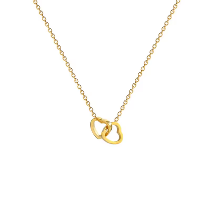 Deux cœurs entrelacés, symbole universel d’amour, d’unité et de complicité.