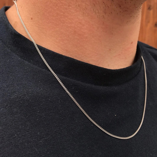 🔥 Collier Miami Cubain Diamond Cut – Unisexe – 2 mm plaqué or véritable 14K et argent