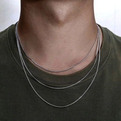🔥 Collier Miami Cubain Diamond Cut – Unisexe – 2 mm plaqué or véritable 14K et argent