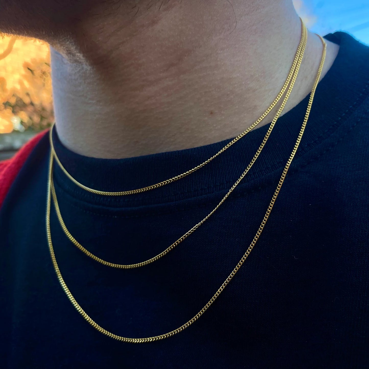 🔥 Collier Miami Cubain Diamond Cut – Unisexe – 2 mm plaqué or véritable 14K et argent